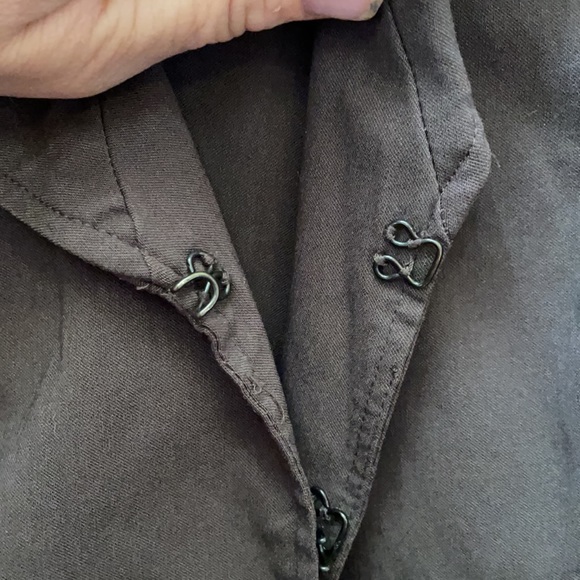 EUC Lane Bryant Brown STRETCHY Fitted Suit Jacket with Hook & Eye Closure, Sz 26 - Picture 11 of 13